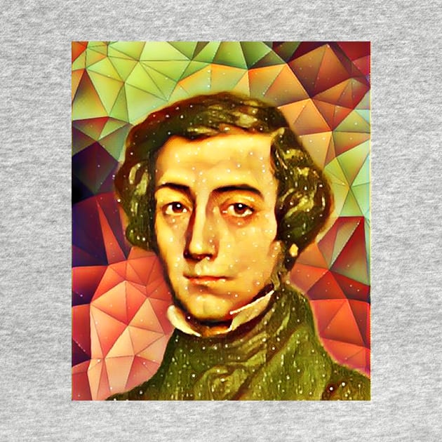 Alexis de Tocqueville Snow Portrait | Alexis de Tocqueville Artwork 15 by JustLit